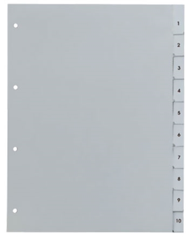 РАЗДЕЛИТЕЛ PVC -  1-10 цифри
