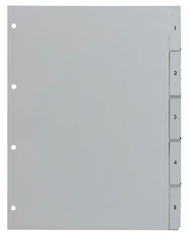РАЗДЕЛИТЕЛ PVC - 1-5 цифри