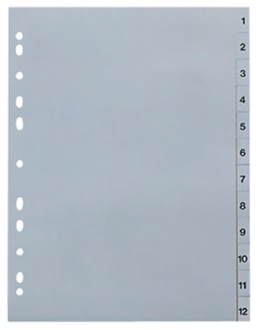 РАЗДЕЛИТЕЛ PVC -  1-12 цифри