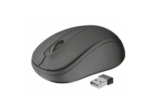 Мишка оптична, безжична, черна, USB